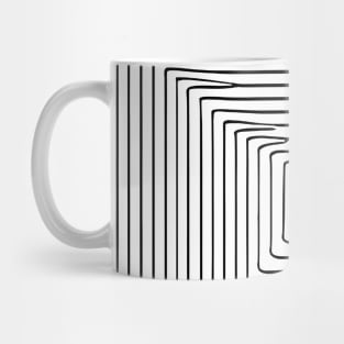 Not Perfect Visuals | Minimalist | NOptical Illusion | Broken lines 1 Mug